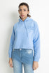 The Blue Embroidered Hoodie